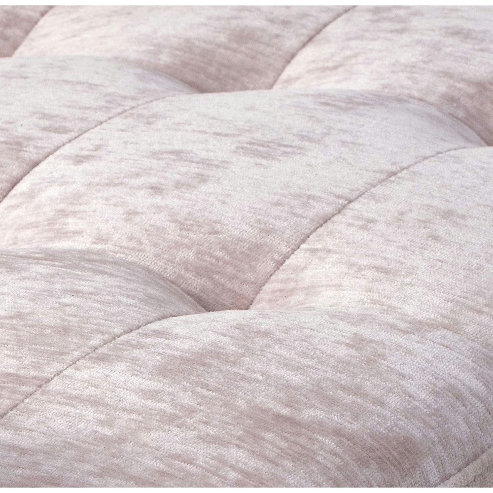 TOV Furniture Eileen Slub Velvet Blush Bench