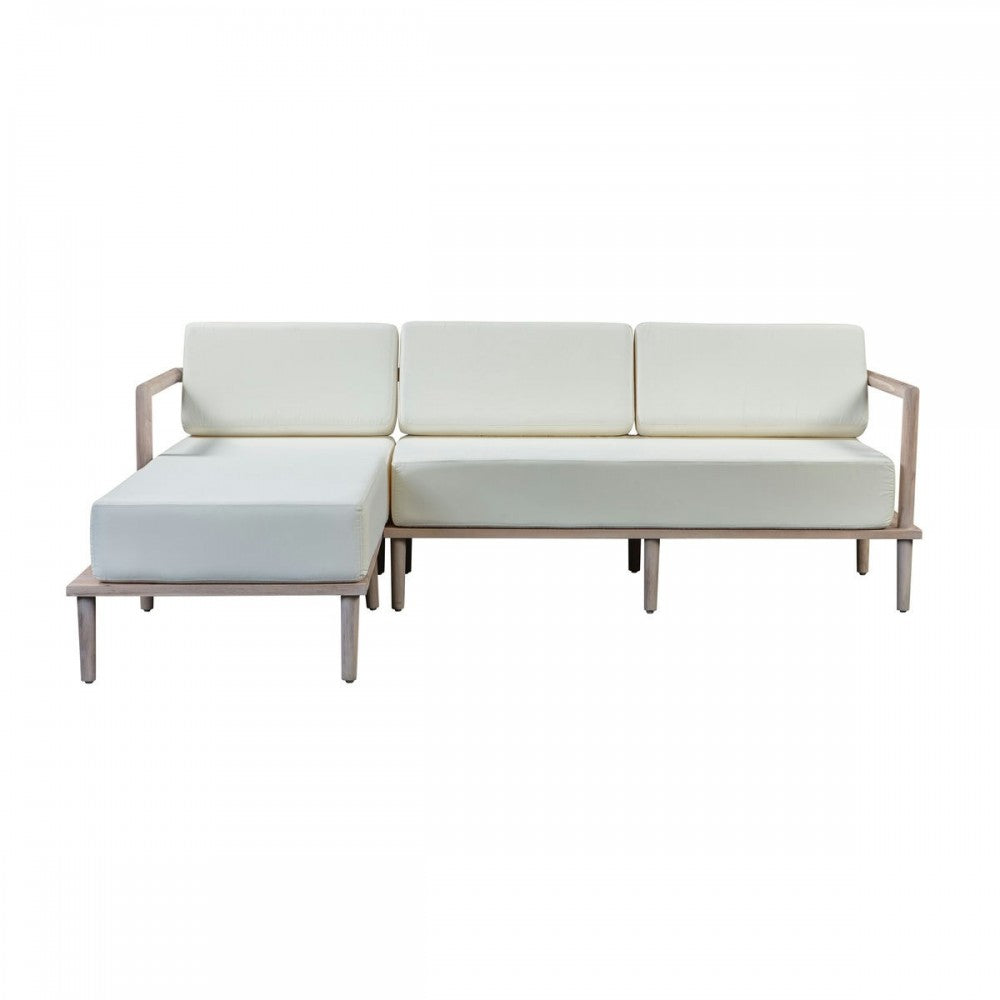 TOV Furniture Emerson Cream Outdoor Sectional - LAF