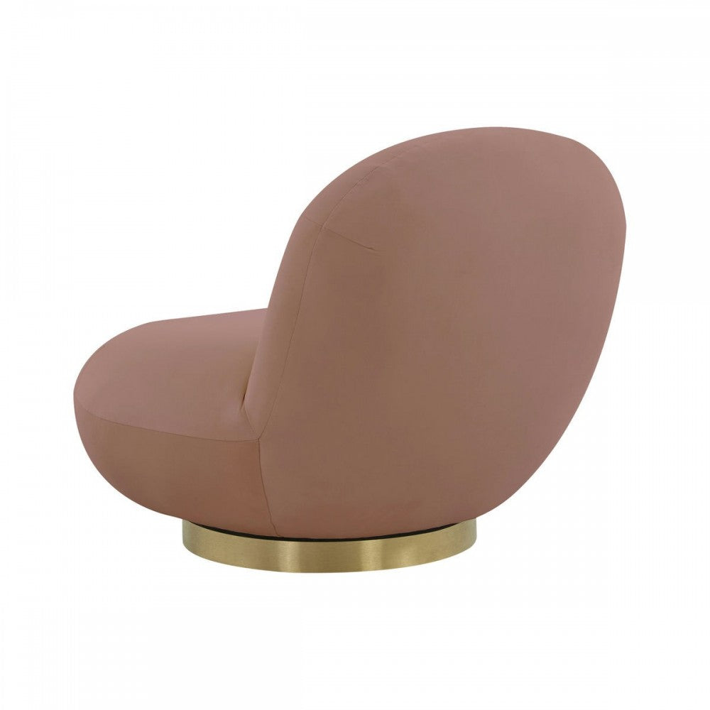 TOV Furniture Emily Mauve Velvet Swivel Chair