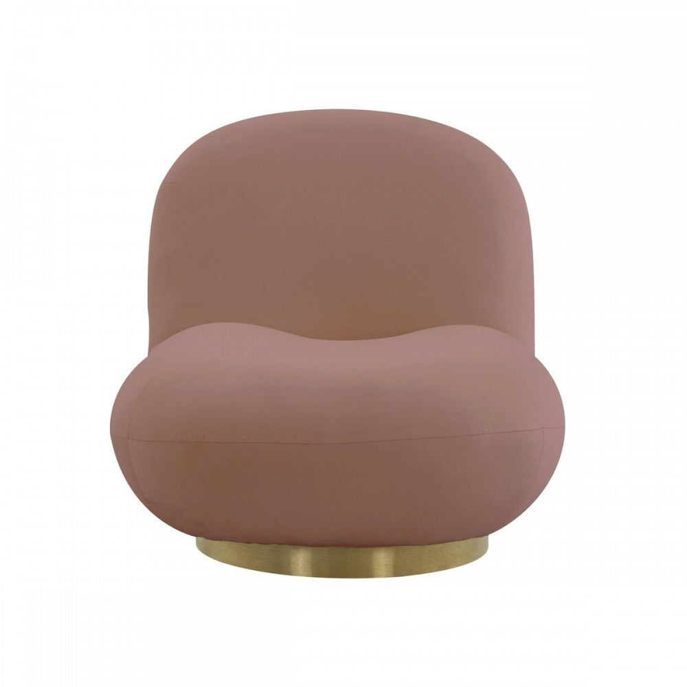 TOV Furniture Emily Mauve Velvet Swivel Chair