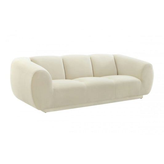 TOV Furniture Emmet Cream Velvet Sofa