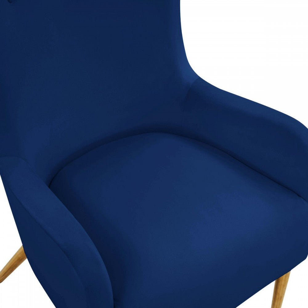 TOV Furniture Ethan Navy Velvet Tall Chair