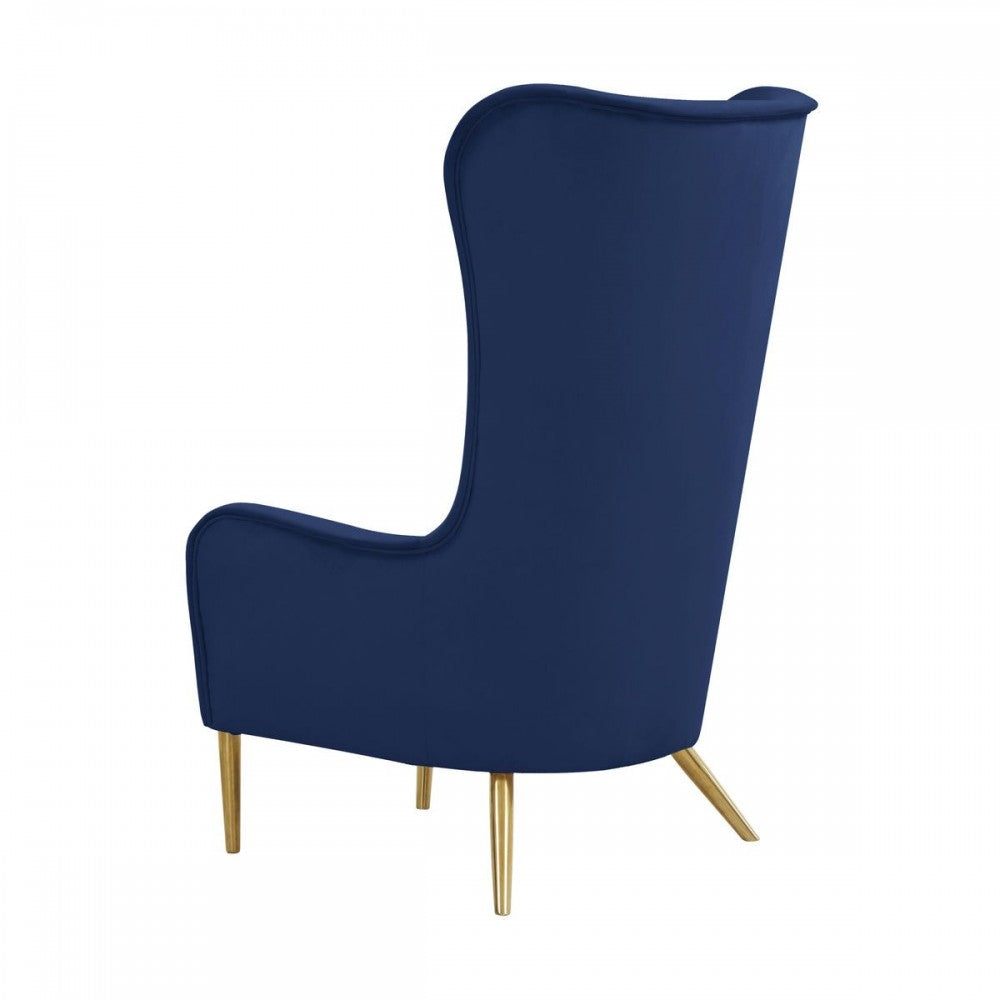 TOV Furniture Ethan Navy Velvet Tall Chair