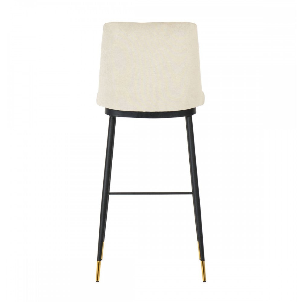 TOV Furniture Evora Cream Velvet Counter Stool (Set of 2)