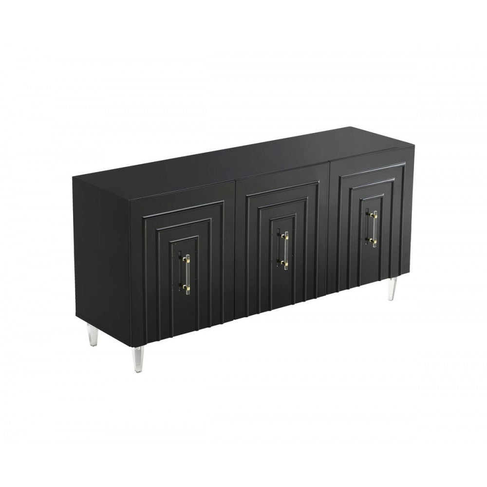 TOV Furniture Famke Black Lacquer Buffet