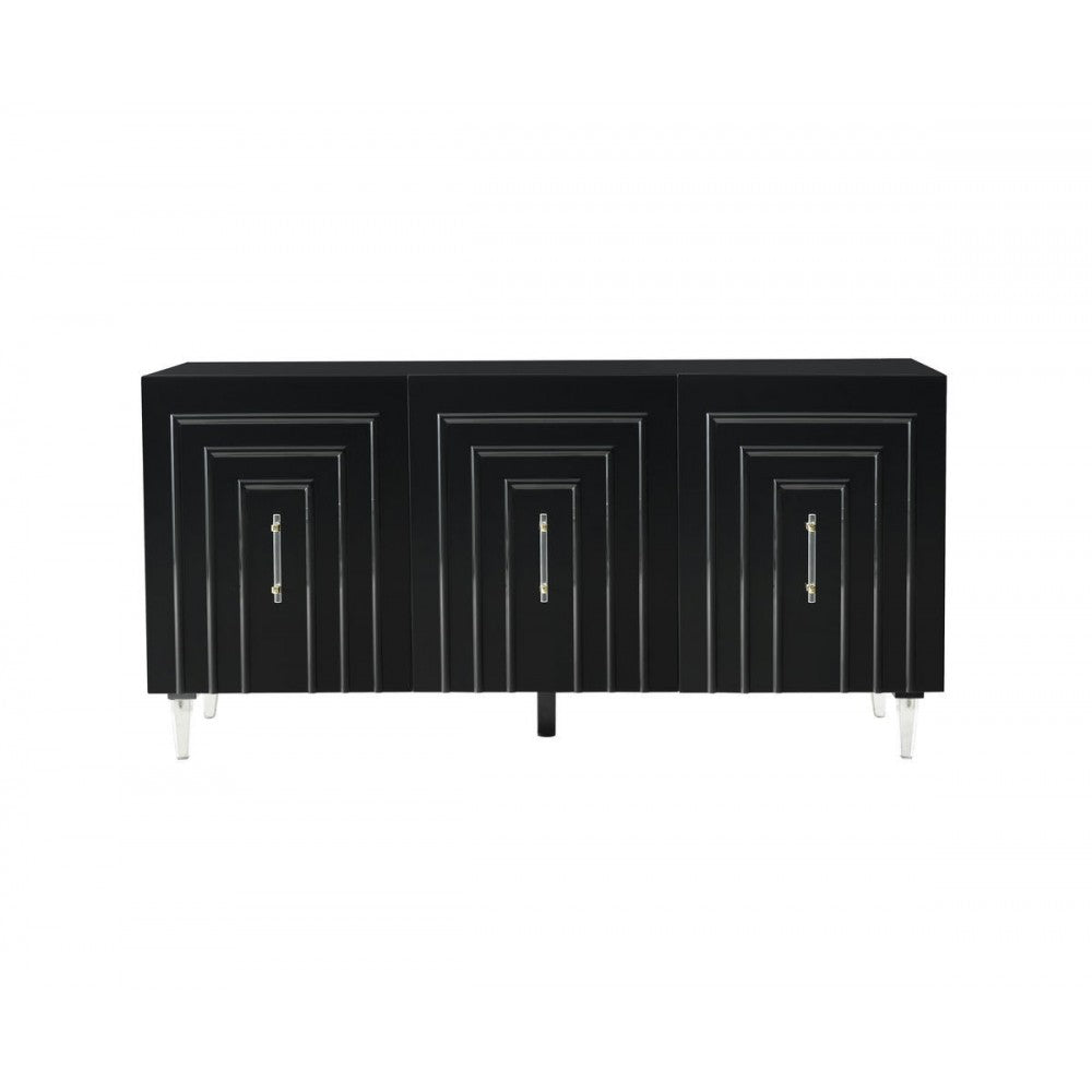 TOV Furniture Famke Black Lacquer Buffet
