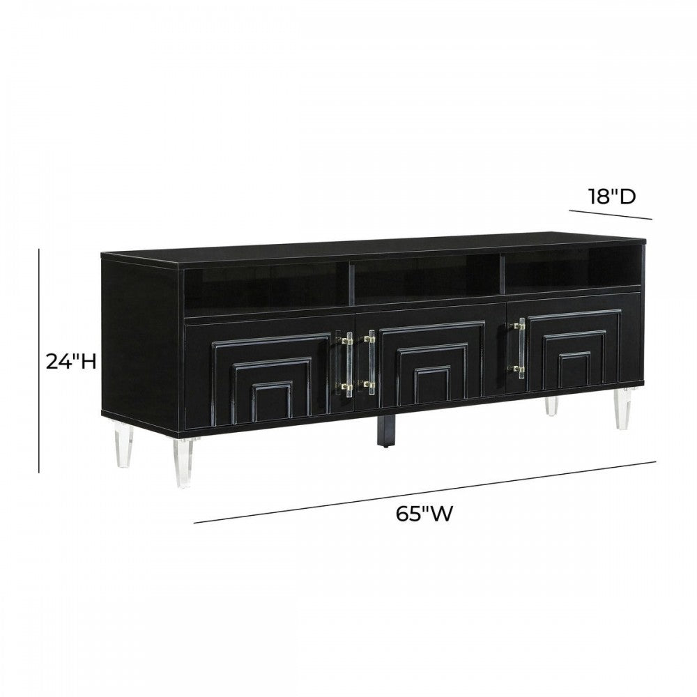 TOV Furniture Famke Black Media Console