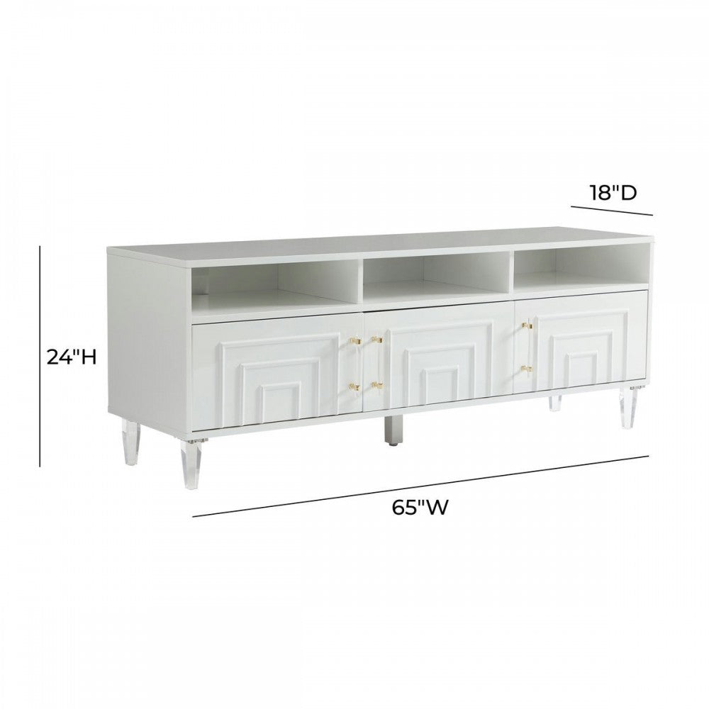 TOV Furniture Famke White Media Console