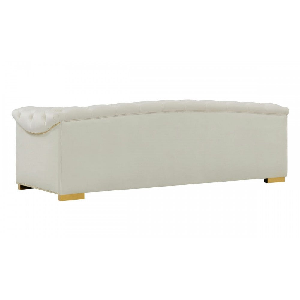 TOV Furniture Farah Cream Velvet Sofa