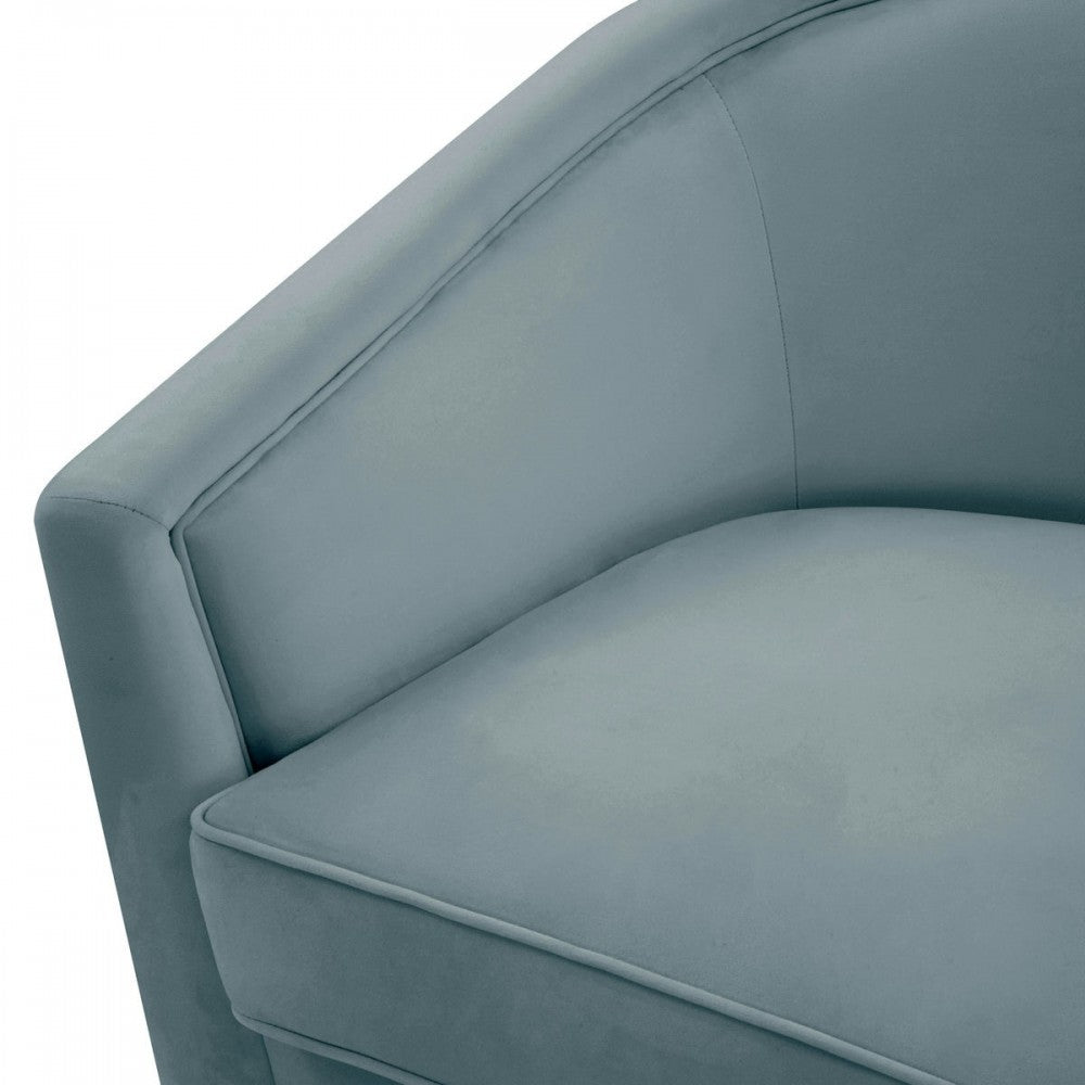 TOV Furniture Flapper Bluestone Swivel Chair