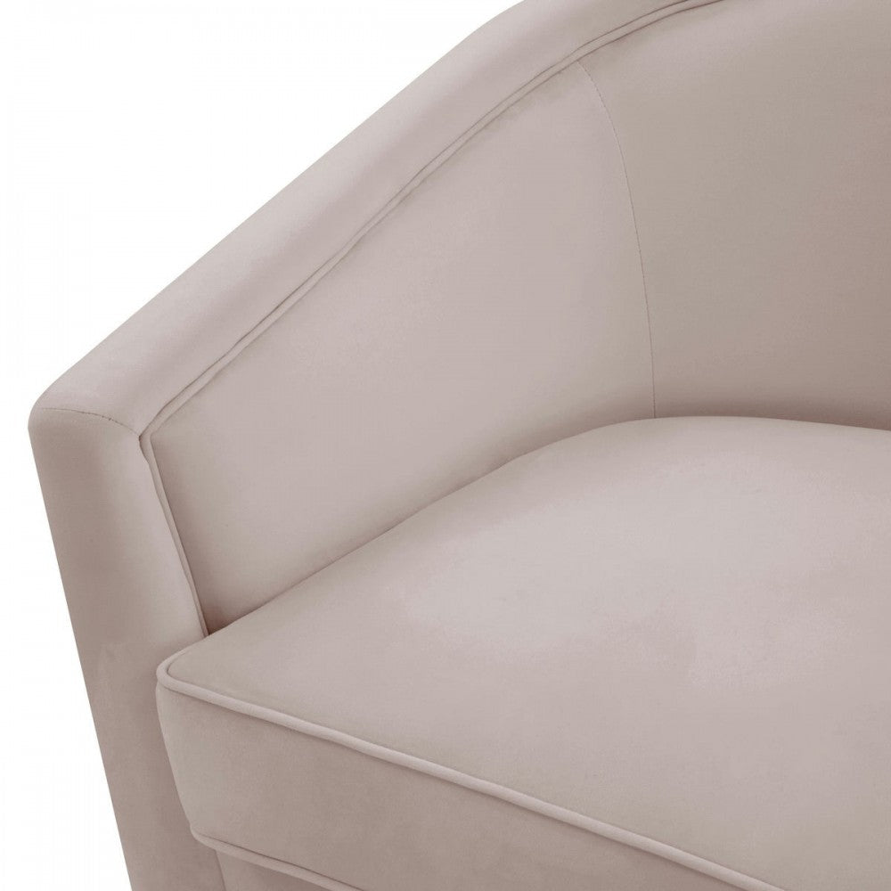 TOV Furniture Flapper Blush Swivel Chair