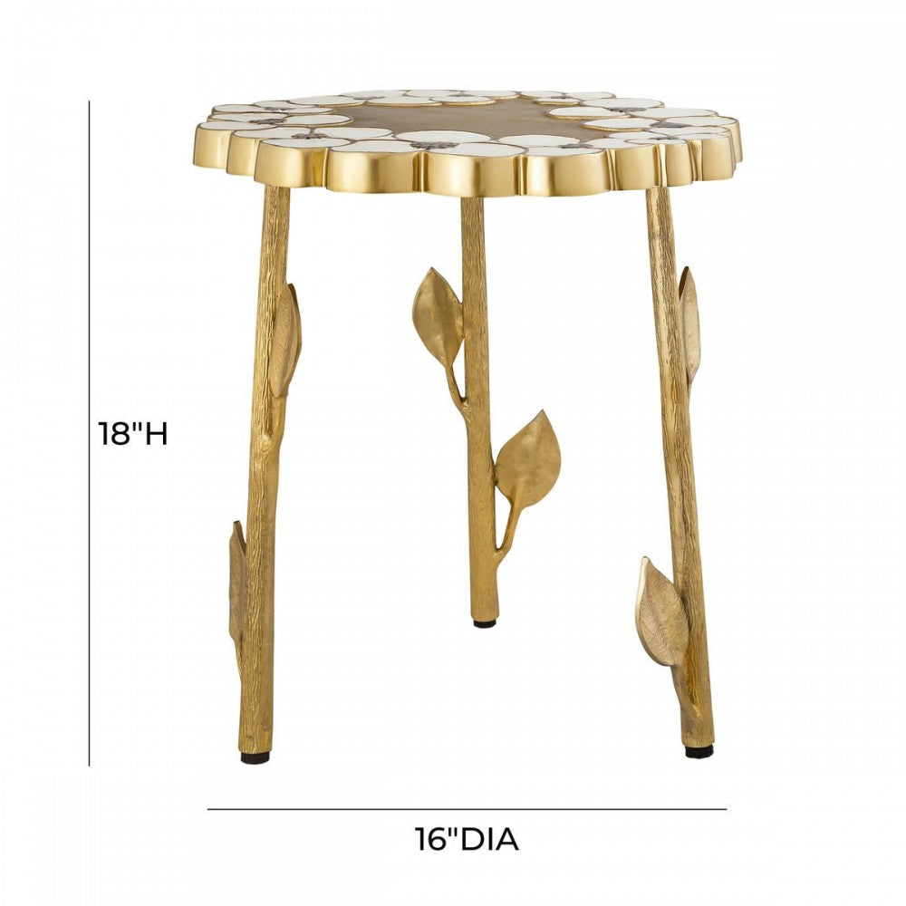 TOV Furniture Flor Handpainted Side Table