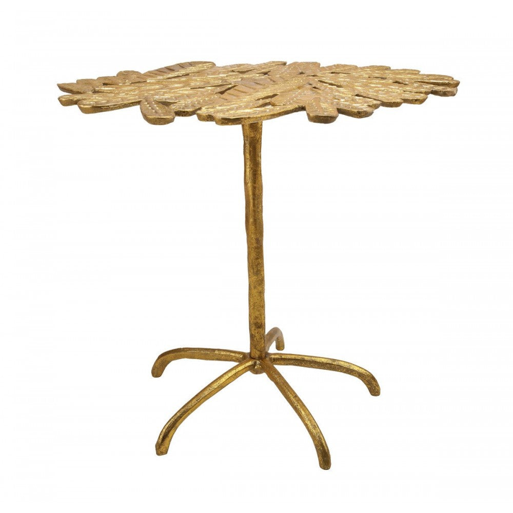 TOV Furniture Freesia Gold Side Table