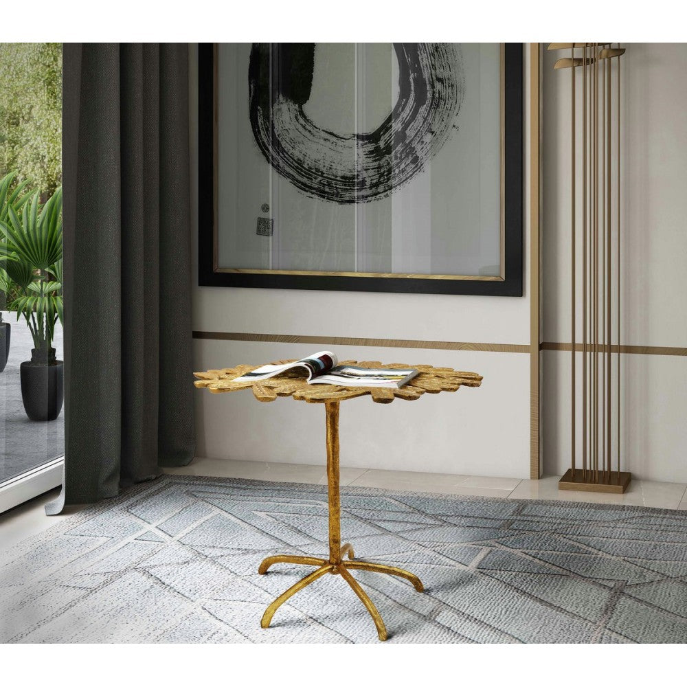 TOV Furniture Freesia Gold Side Table