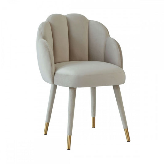 TOV Furniture Gardenia Light Gray Velvet Dining Chair