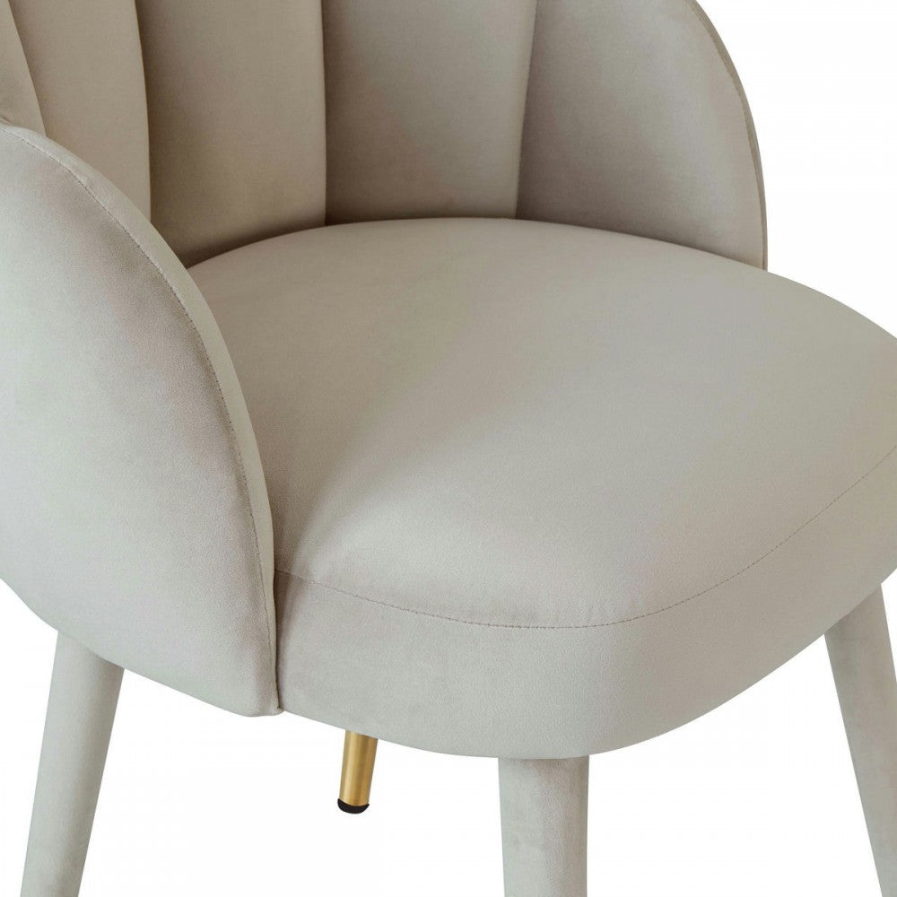 TOV Furniture Gardenia Light Gray Velvet Dining Chair