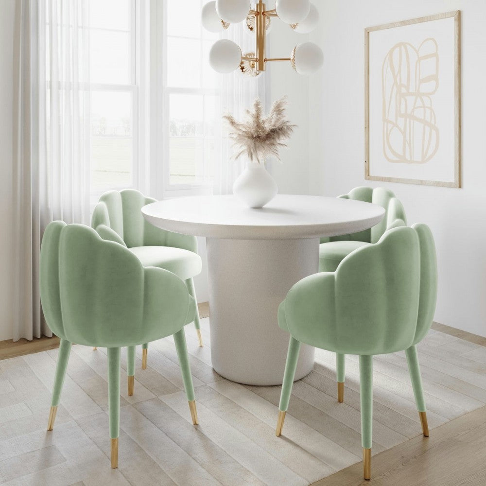 TOV Furniture Gardenia Moss Green Velvet Dining Chair