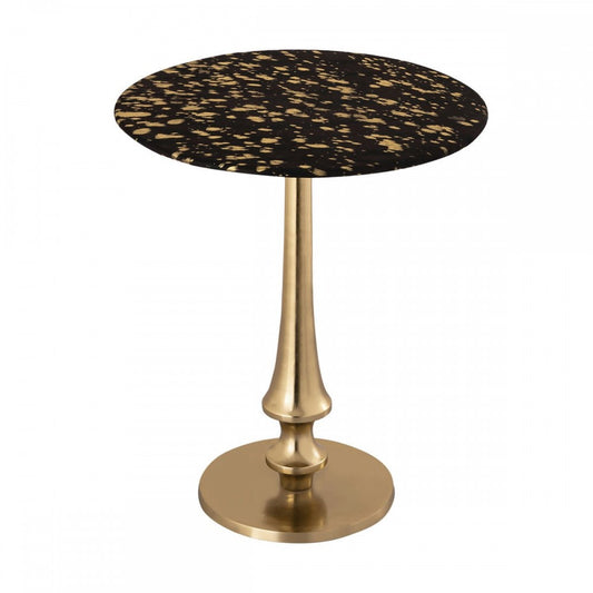 TOV Furniture Gold Goathide Side Table