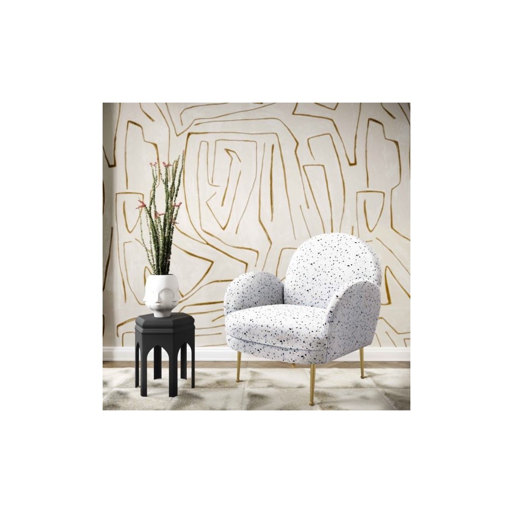 TOV Furniture Gwen Terrazzo Velvet Chair