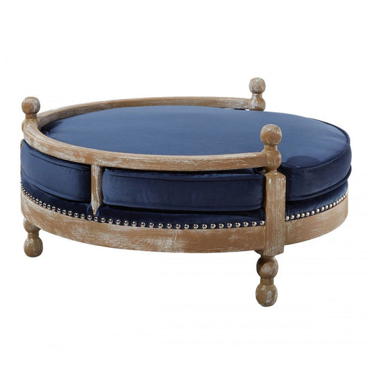 TOV Furniture Hound Navy Pet Bed