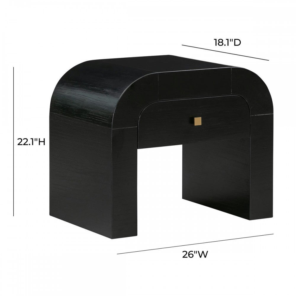 TOV Furniture Hump Black Nightstand