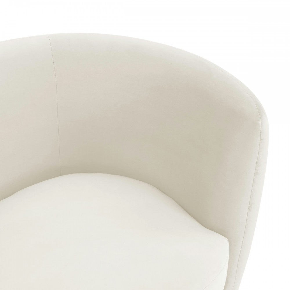 TOV Furniture Isabella Cream Velvet Loveseat