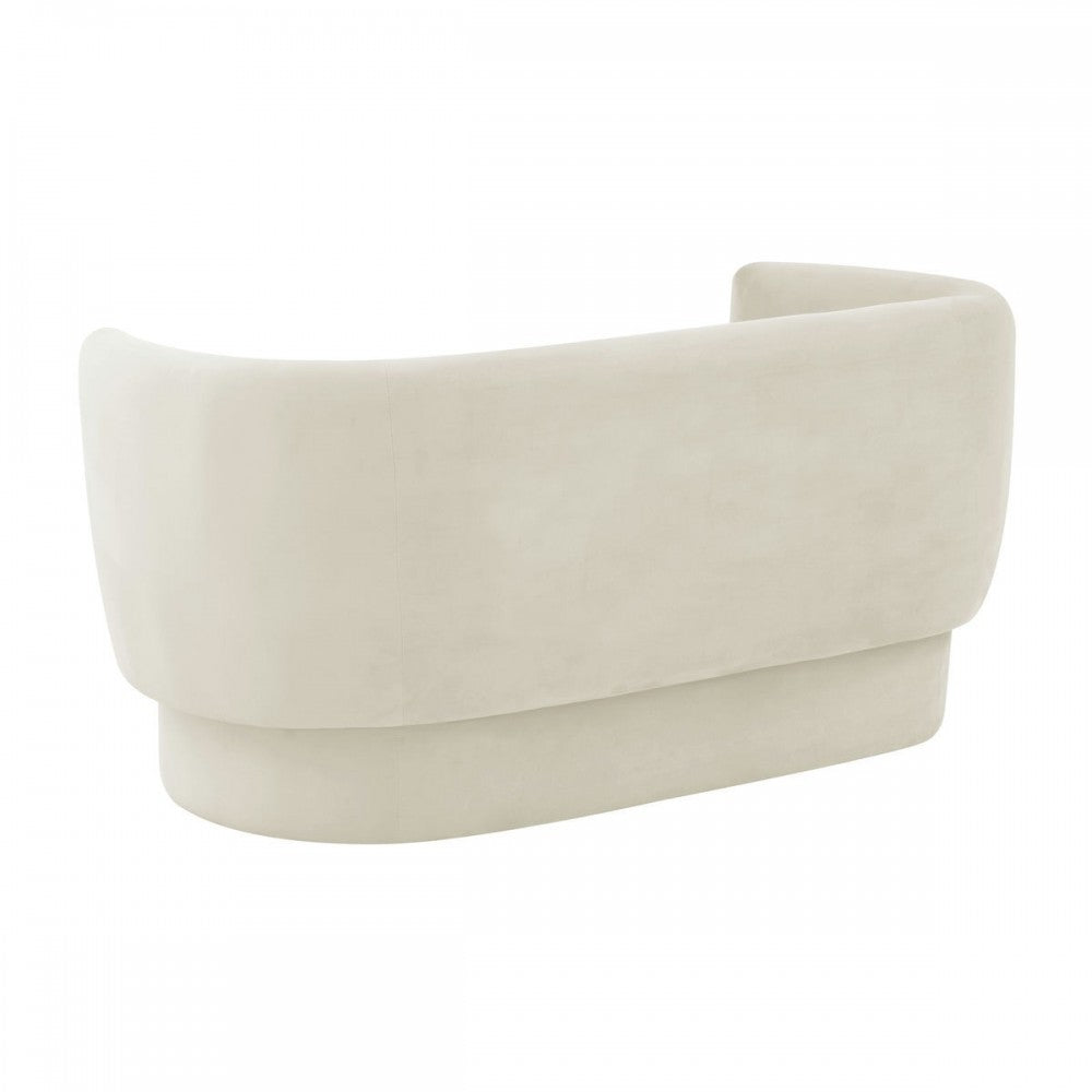 TOV Furniture Isabella Cream Velvet Loveseat