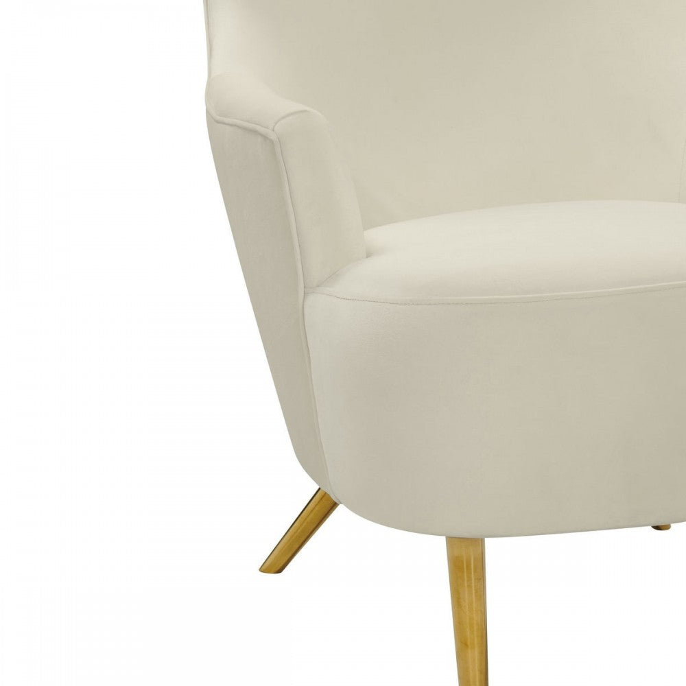 TOV Furniture Julia Cream Wingback Chair