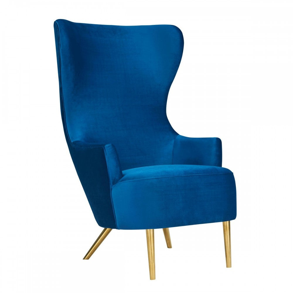 TOV Furniture Julia Navy Wingback Chair