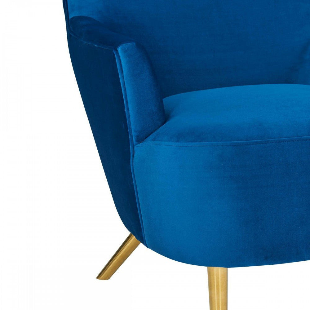 TOV Furniture Julia Navy Wingback Chair