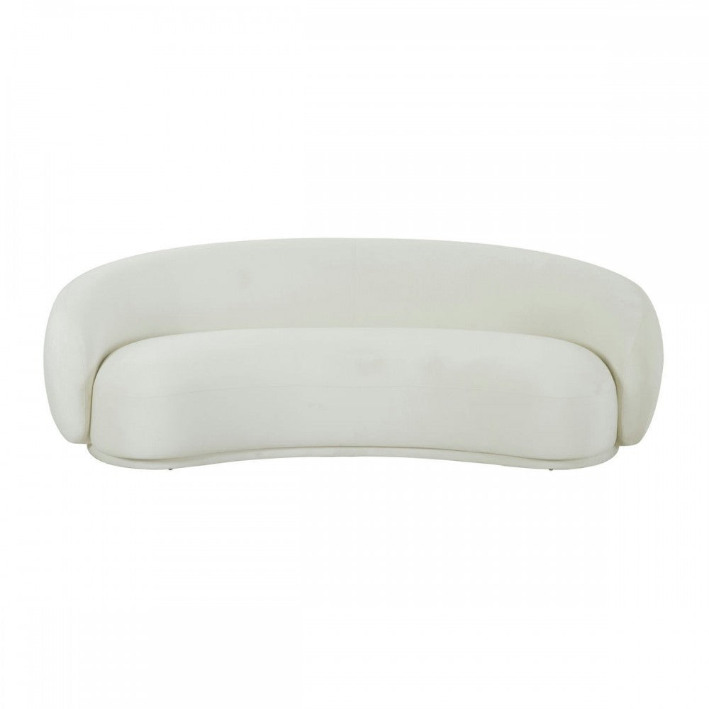 TOV Furniture Kendall Cream Velvet Sofa