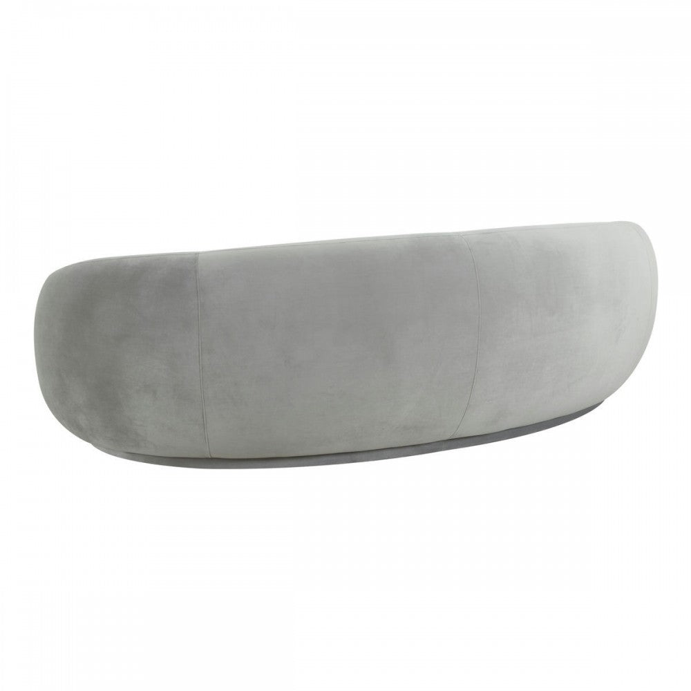 TOV Furniture Kendall Light Gray Velvet Sofa