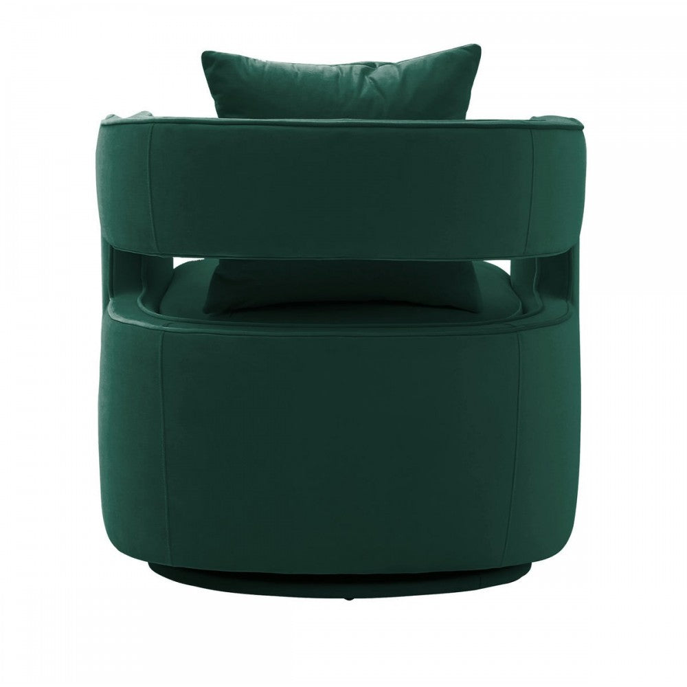 TOV Furniture Kennedy Forest Green Swivel Chair