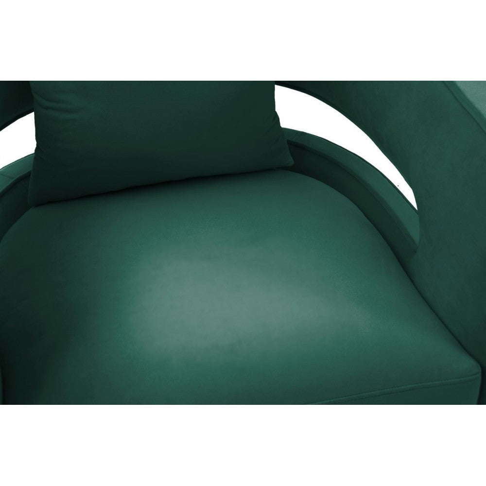 TOV Furniture Kennedy Forest Green Swivel Chair