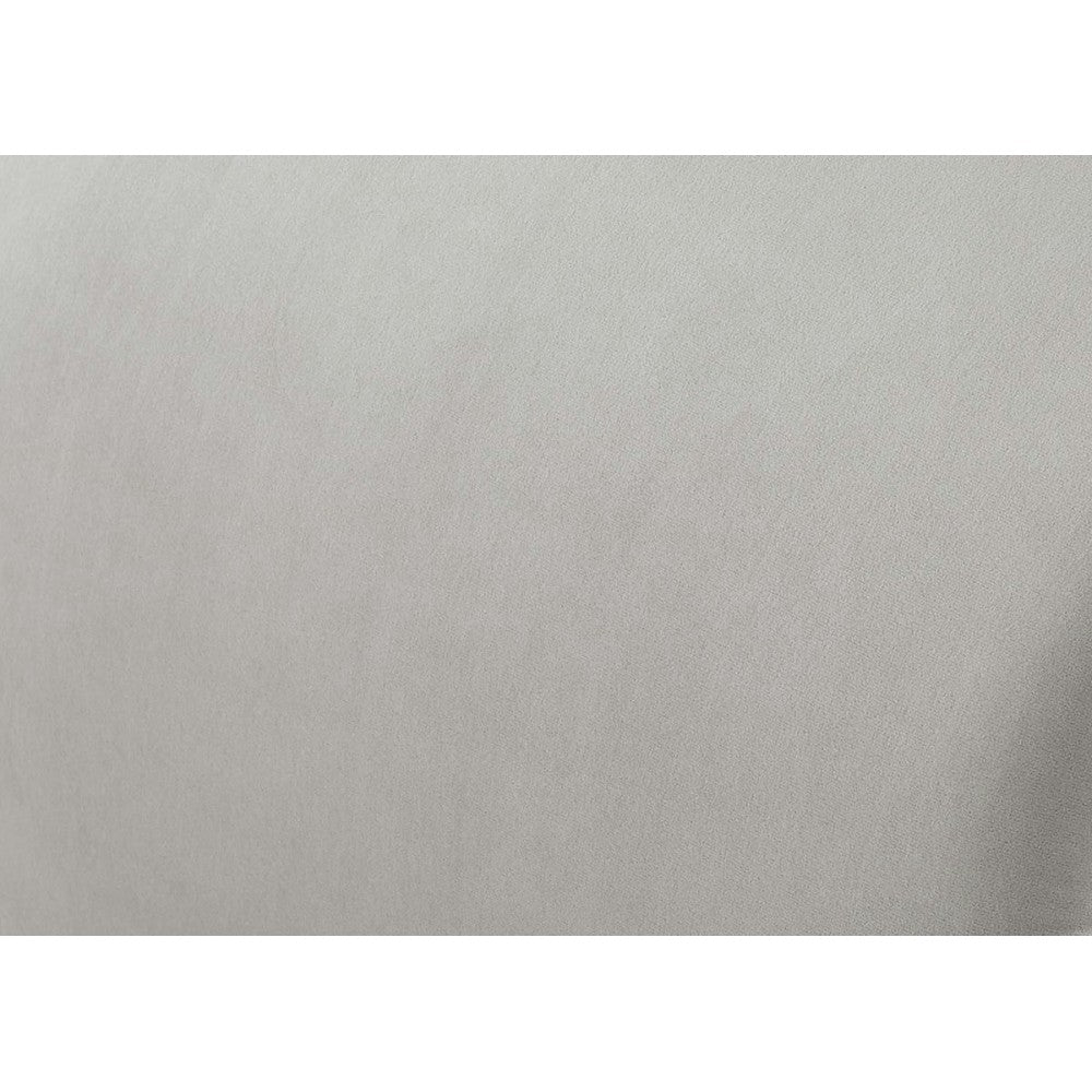 TOV Furniture Kenya Light Gray Velvet Bench