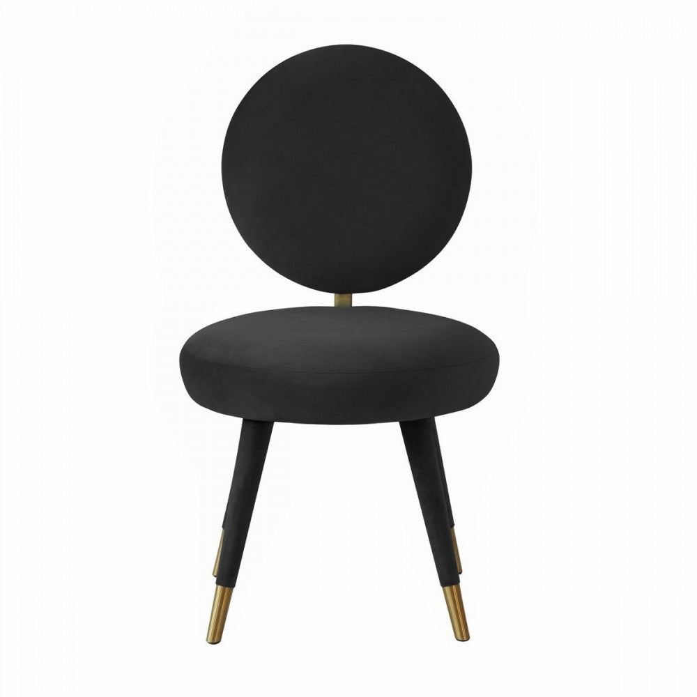 TOV Furniture Kylie Black Velvet Dining Chair
