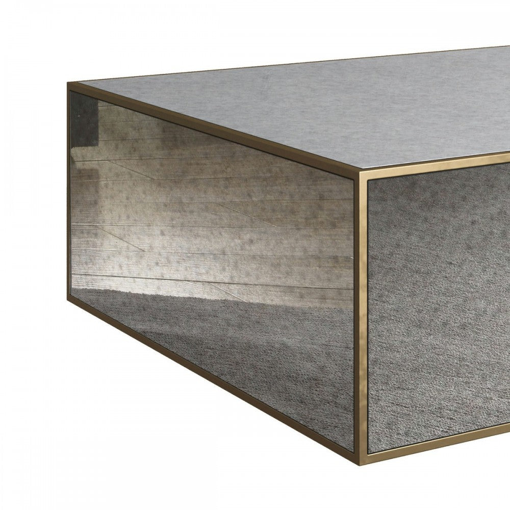 TOV Furniture Lana Mirrored Large Coffee Table