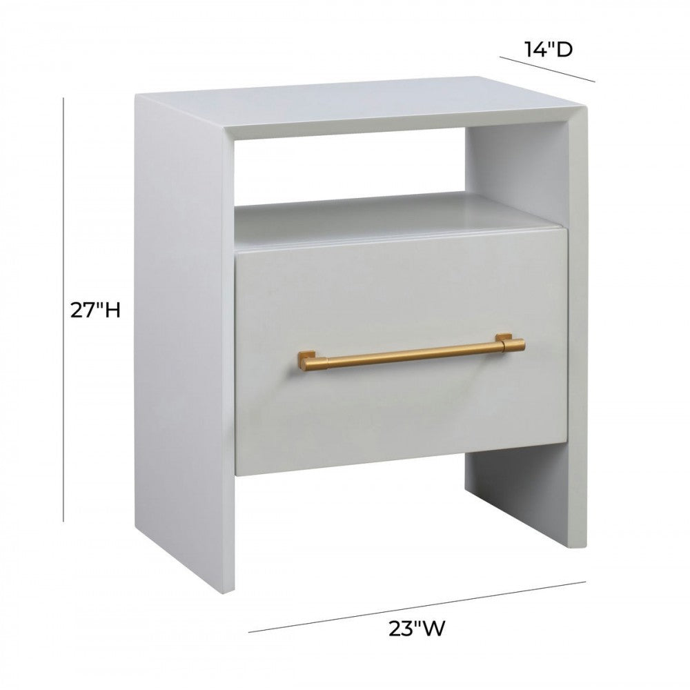 TOV Furniture Libre White Nightstand