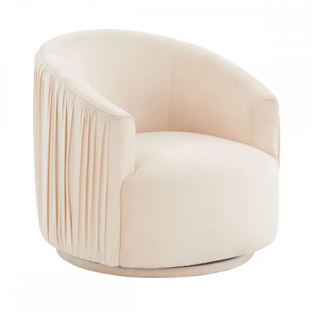 TOV Furniture London Peche Pleated Swivel Chair