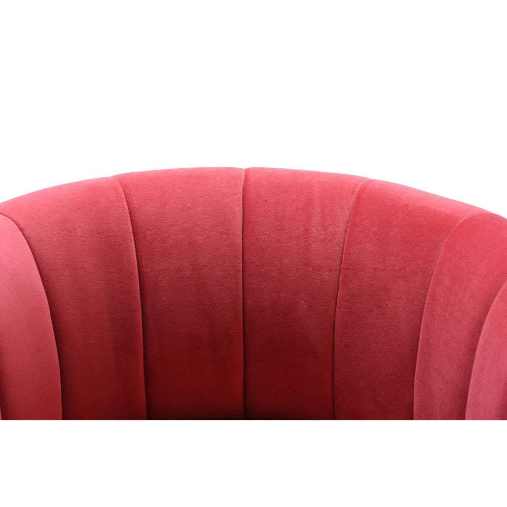 TOV Furniture Magnolia Hot Pink Velvet Chair