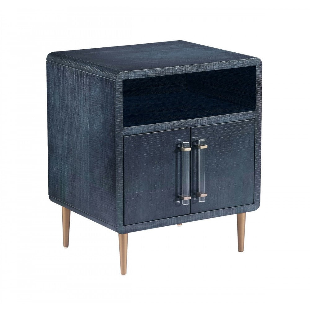 TOV Furniture Marco Lacquer Indigo Side Table