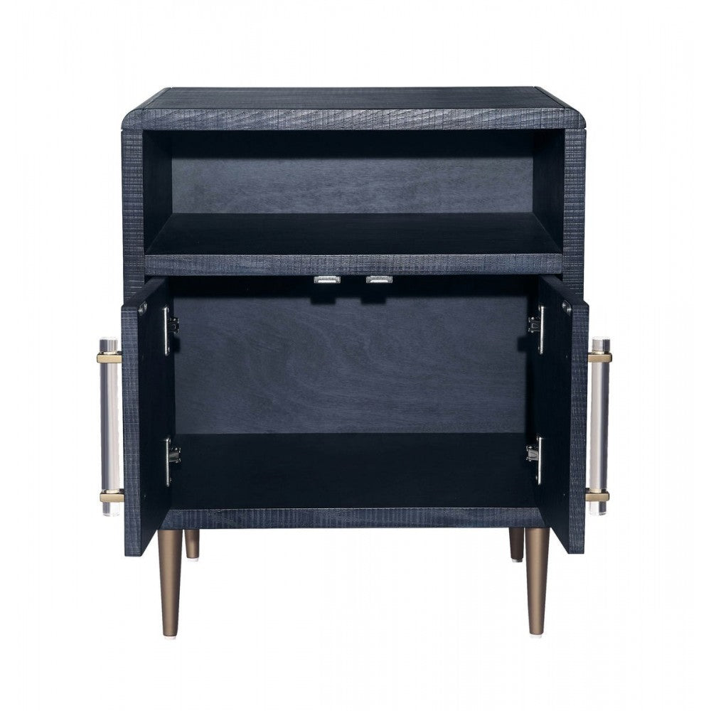 TOV Furniture Marco Lacquer Indigo Side Table