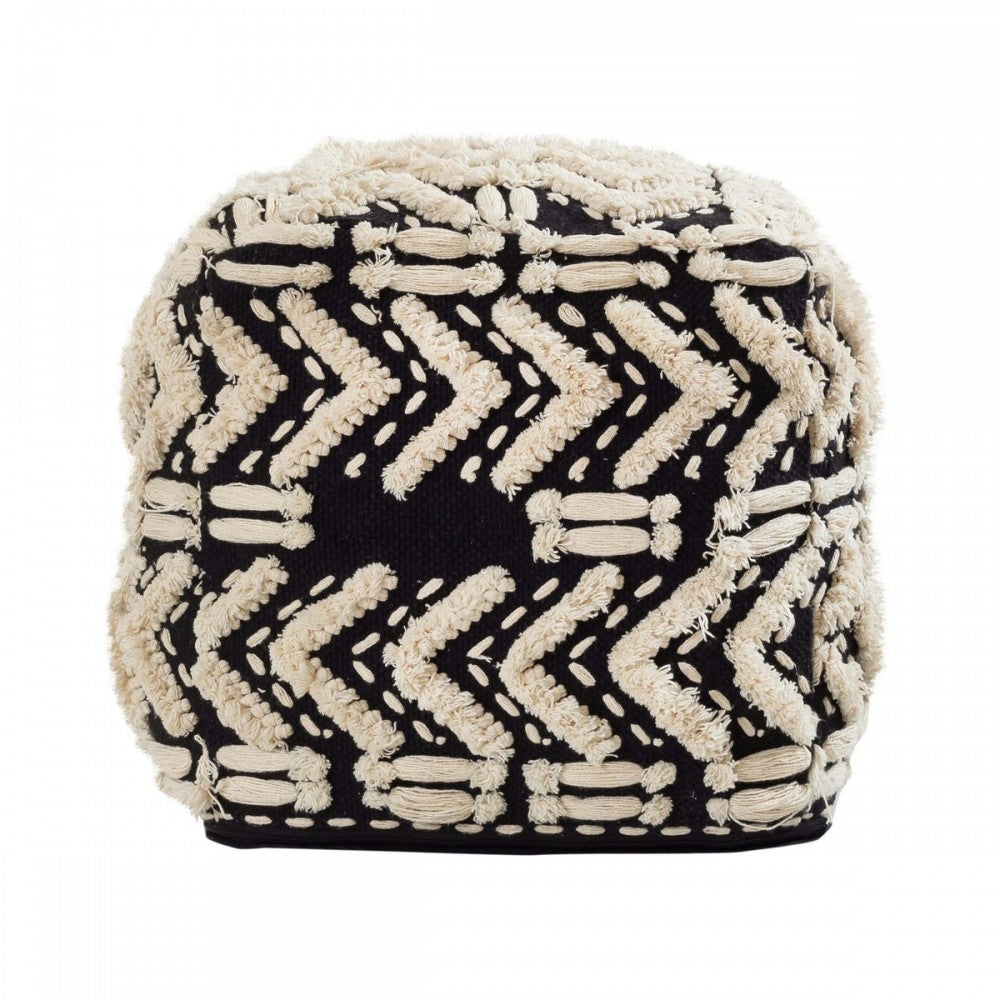TOV Furniture Mariel Cotton  Pouf
