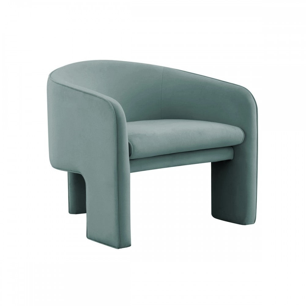 TOV Furniture Marla Sea Blue Velvet Accent Chair