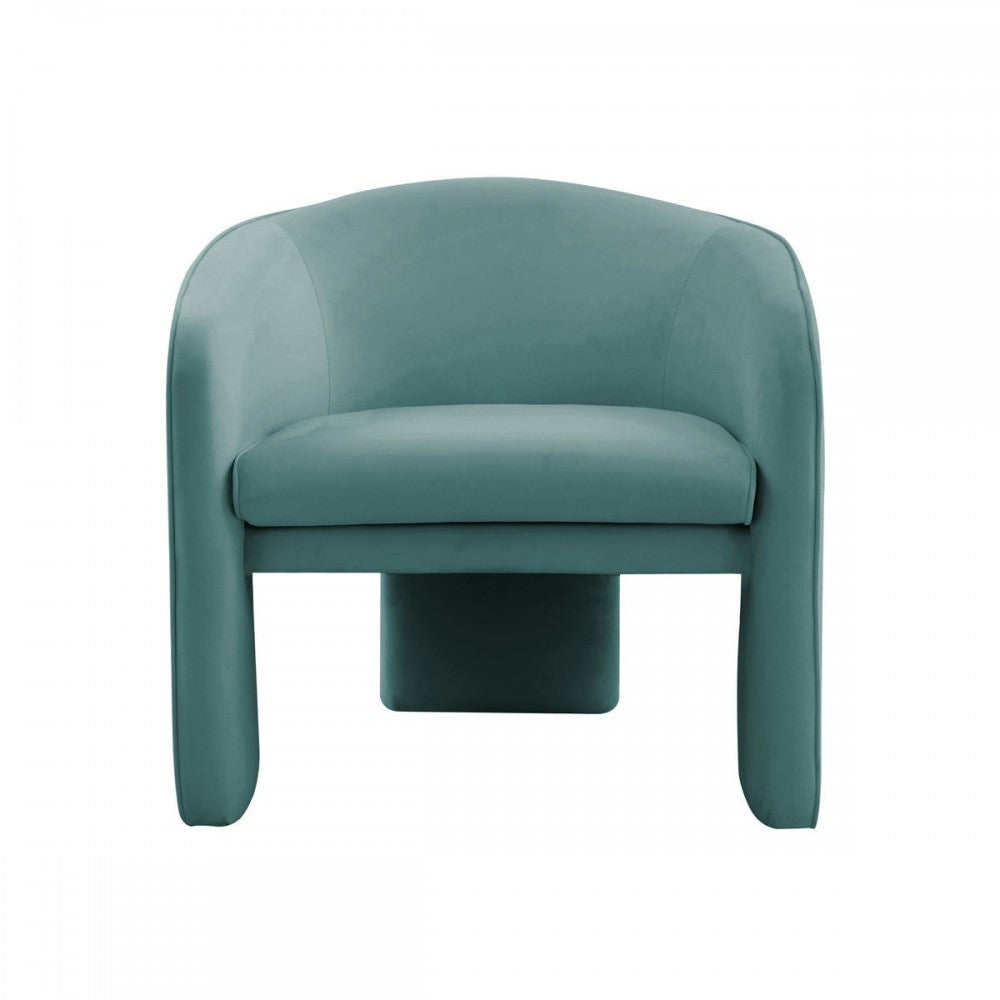 TOV Furniture Marla Sea Blue Velvet Accent Chair