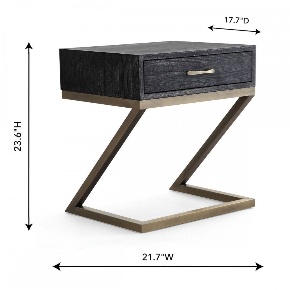 TOV Furniture Mason Black Side Table