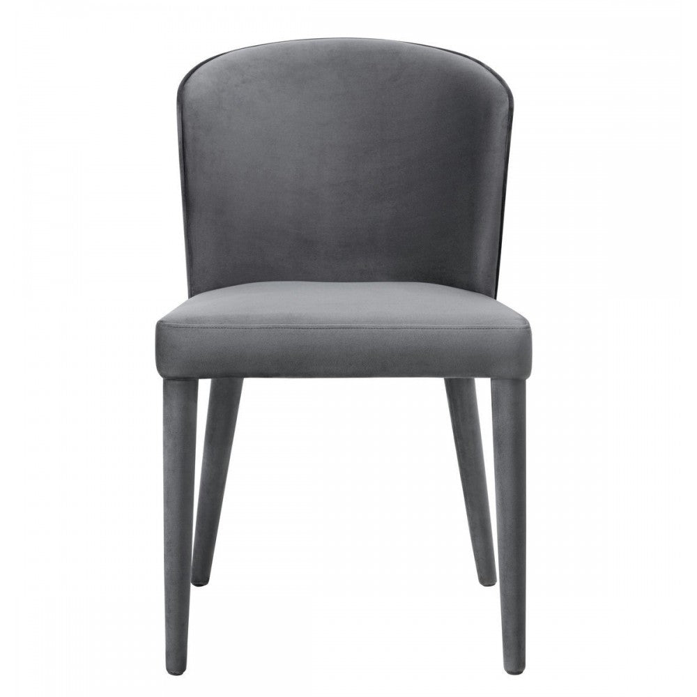 TOV Furniture Metropolitan Gray Velvet Chair