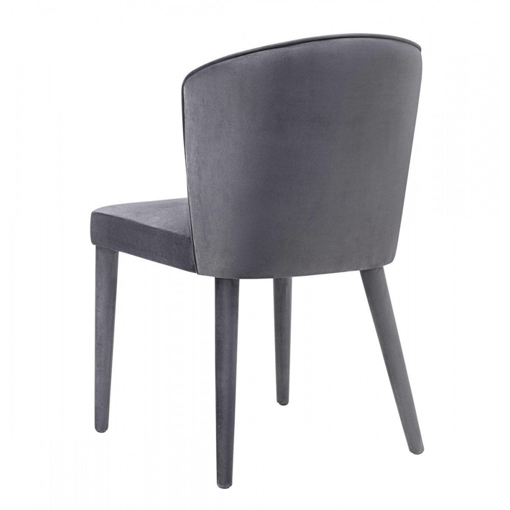 TOV Furniture Metropolitan Gray Velvet Chair
