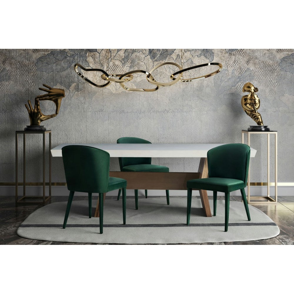 TOV Furniture Metropolitan Forest Green Velvet Chair