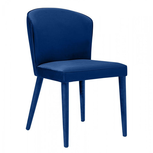 TOV Furniture Metropolitan Navy Velvet Chair